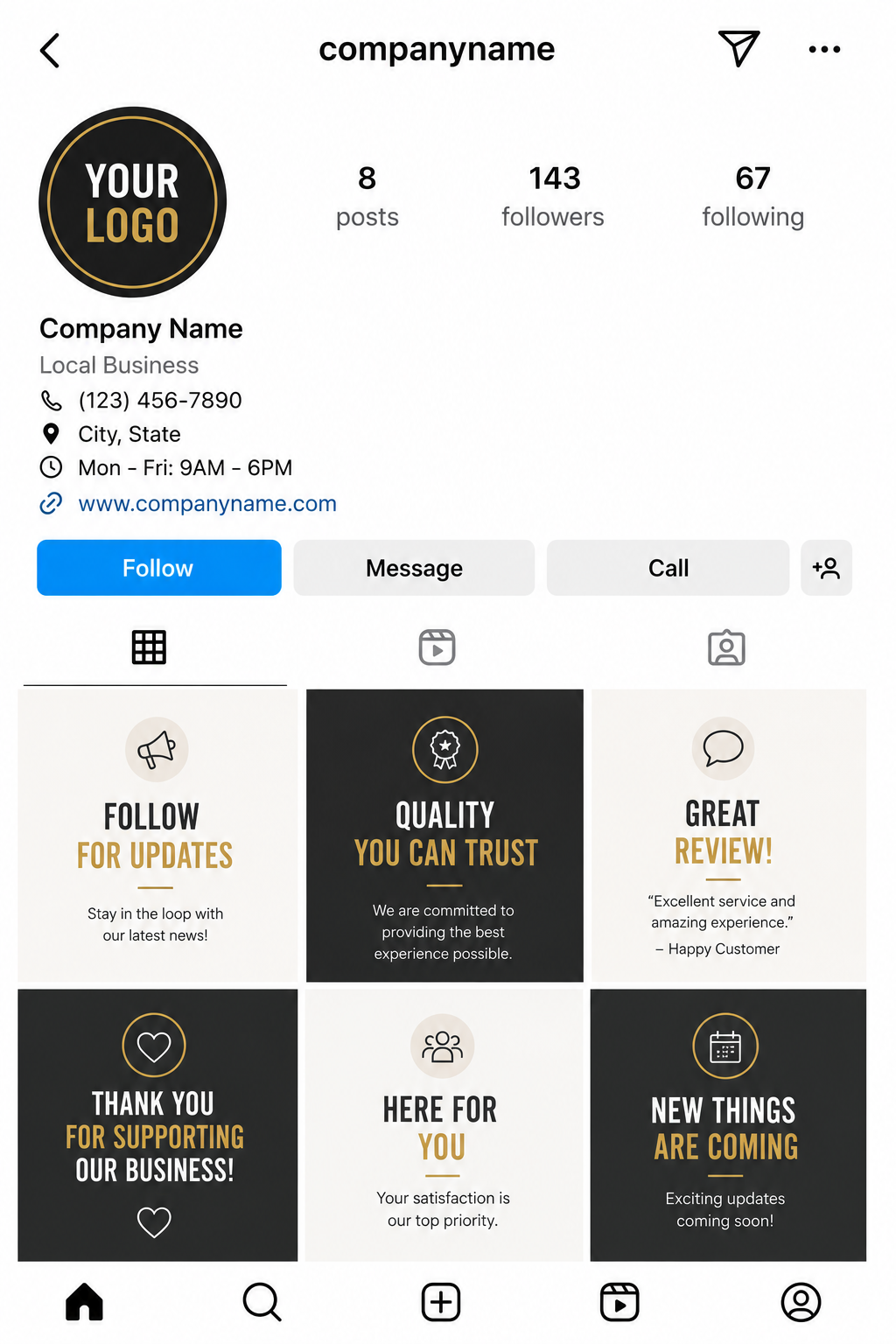 Social Media Feed on Mobile